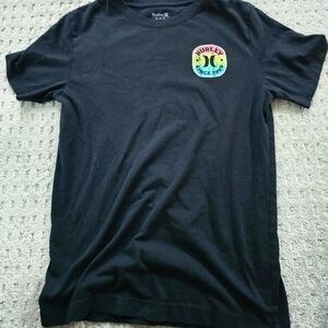 Hurley Black Tee Sz Youth Med